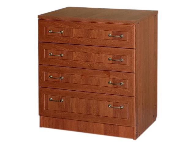 Комод №1 Комод №1Комоды<br>Размер: 800x890x500<br><br>Материалы: ЛДСП, фанера, рамка МДФ, кромка ПВХ<br>Полный размер: 800x890x500<br>Комплектация: Комод с 4-мя выдвижными ящиками<br>Примечание: Доставляется в разобранном виде<br>Изготовление и доставка: 12-14 дней<br>Условия доставки: Бесплатная по Москве до подъезда<br>Условие оплаты: Оплата наличными при получении товара<br>Подъем на грузовом лифте: 300 руб<br>Подъем без лифта: 150 руб./этаж<br>Сборка: 10% от стоимости изделия, но не менее 1,000 руб<br>Гарантия: 12 месяцев<br>Производство: Россия<br>Производитель: Континент