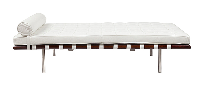 DG-HOME Кушетка Barcelona Couch Белая Кожа Класса Премиум