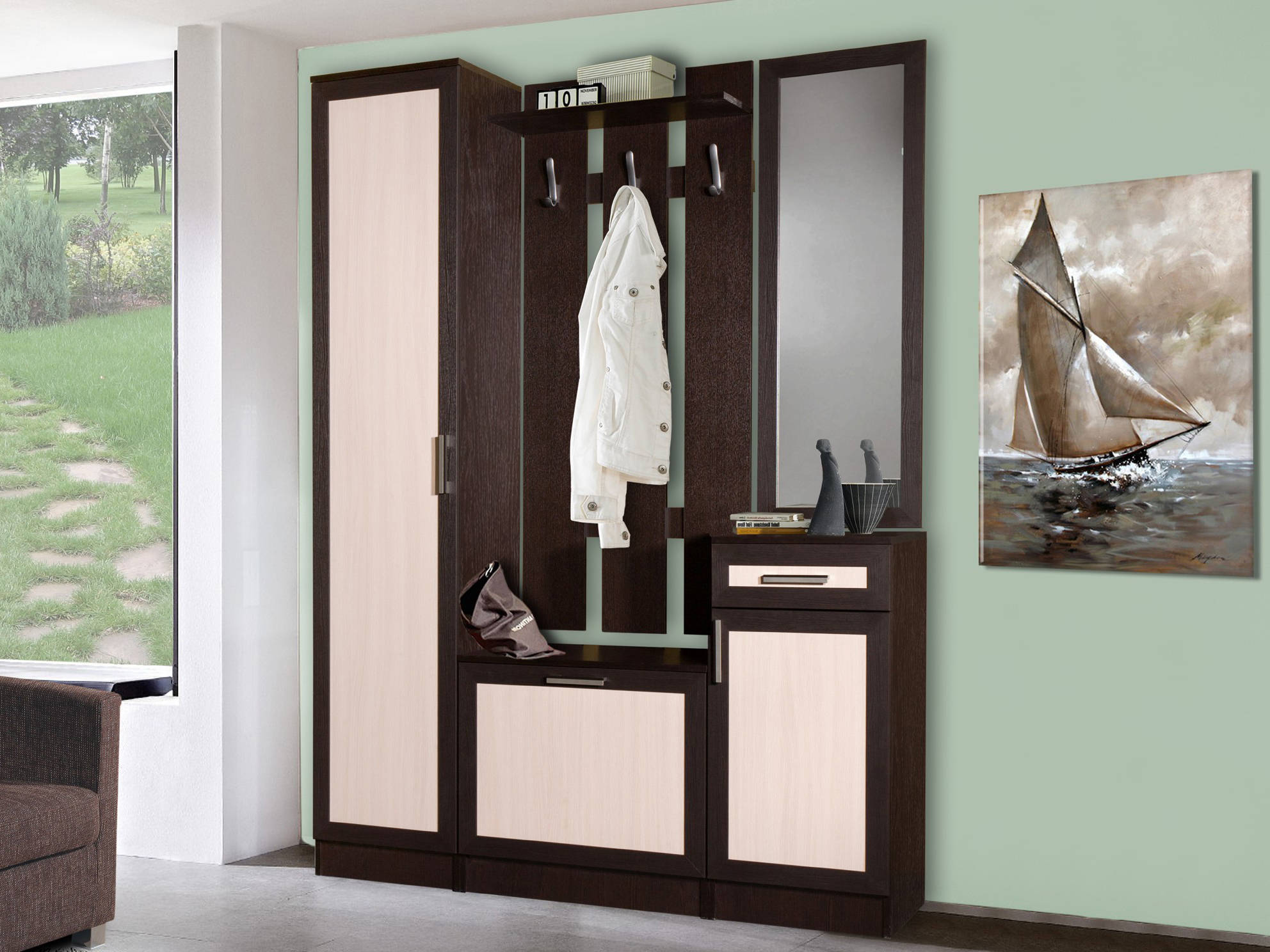 Прихожие с зеркалом decor-furniture.