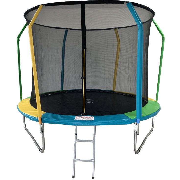 Батут 10FT 3,05м SportElite FLY фиберглас с защитной сеткой внутрь и лестницей FR-60-10FT