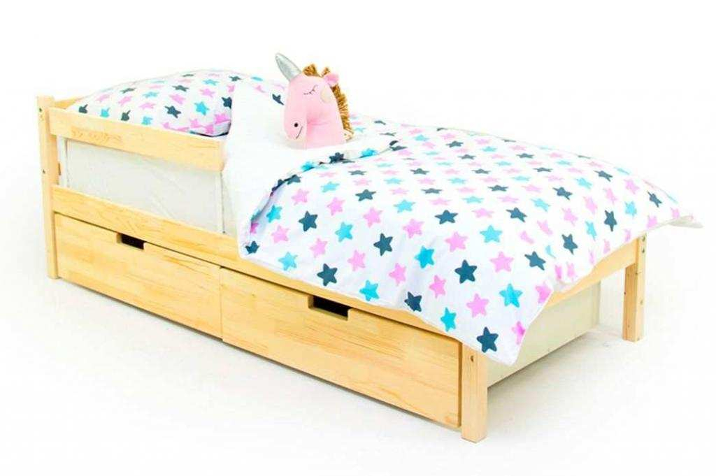 Детская кровать Бельмарко Svogen Classic натура с бортиком детская кровать тарти белый с ящиками с бортиком