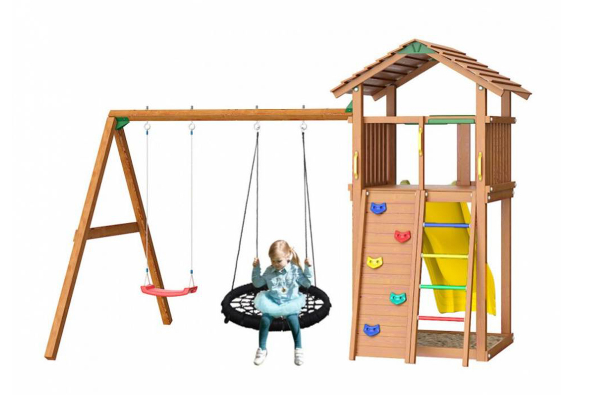 Детский игровой комплекс Jungle Cottage JC8 детский городок jungle cottage rock swing module xtra рукоход с кольцами