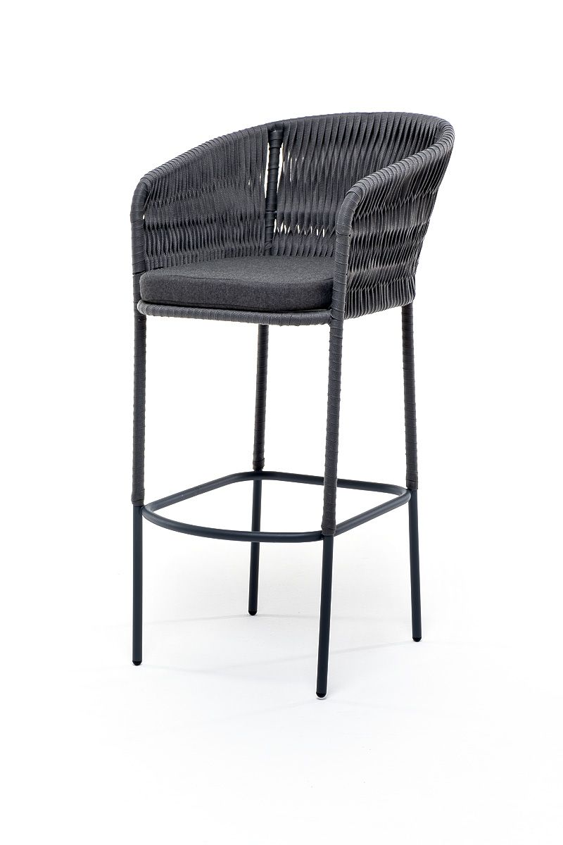Барный стул Бордо Gray плетеный стул из роупа женева gray