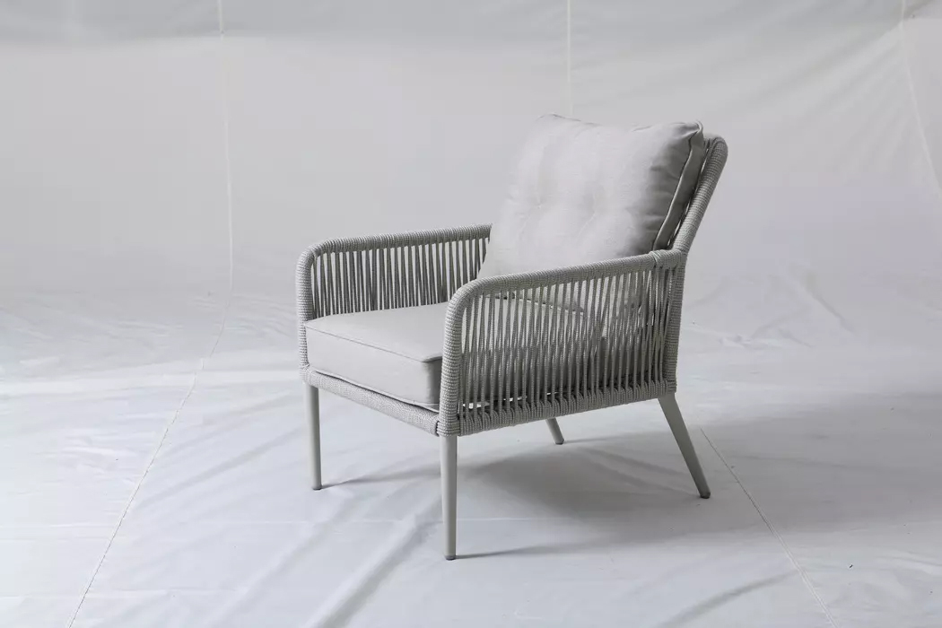 Плетеное кресло VERONA кресло плетеное из роупа канны дуб темно серое