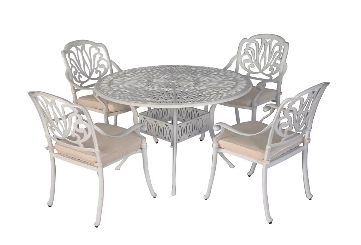Набор белой садовой мебели William IV из литого алюминия для мебели стамбул 3 бордовый
