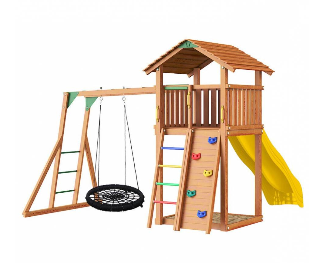 Детский игровой комплекс Jungle Cottage JC7 детский городок jungle cottage rock swing module xtra рукоход с кольцами