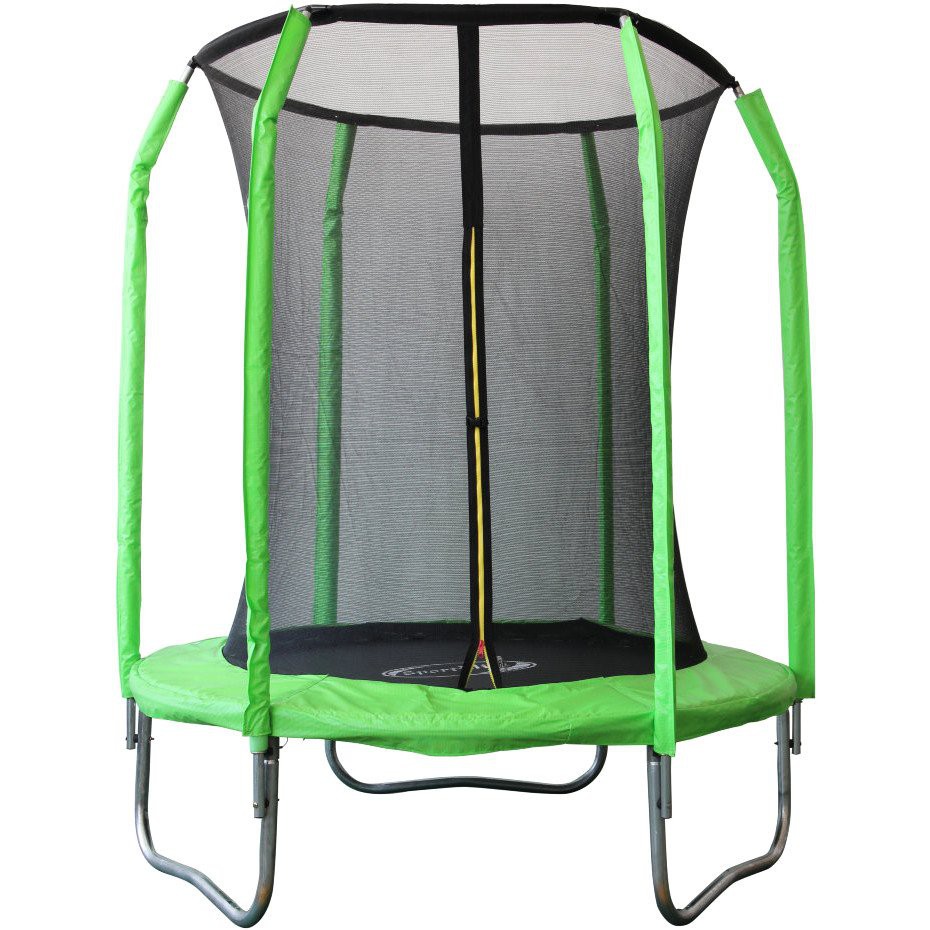 Батут 6FT 1.83м SportElite фиберглас, с защитной сеткой внутрь, салатовый, GB30201-6 FT