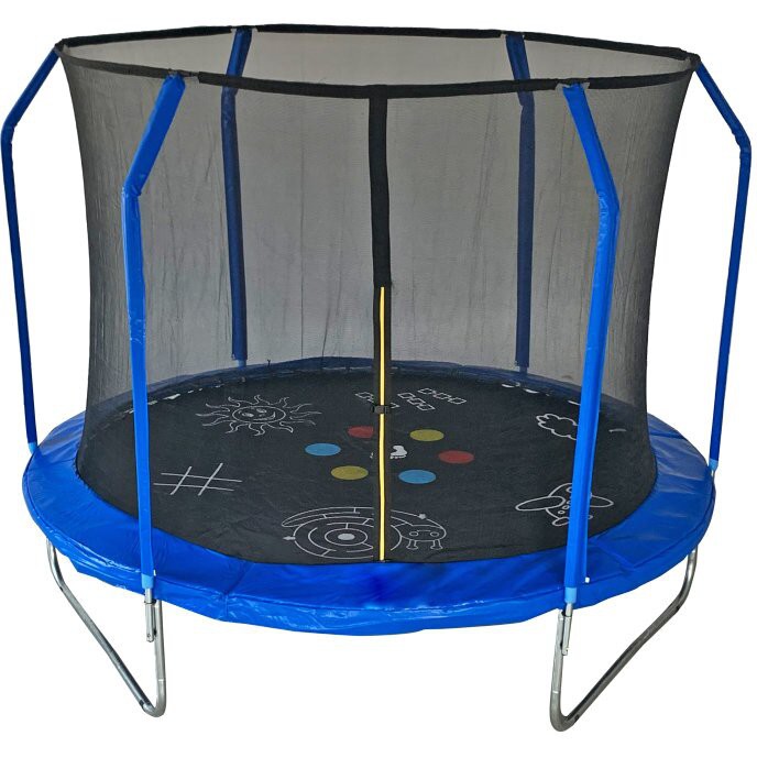 Батут 6FT 1,83м SportElite GAME фиберглас с принтом, защитной сеткой внутрь FR-50-6FT