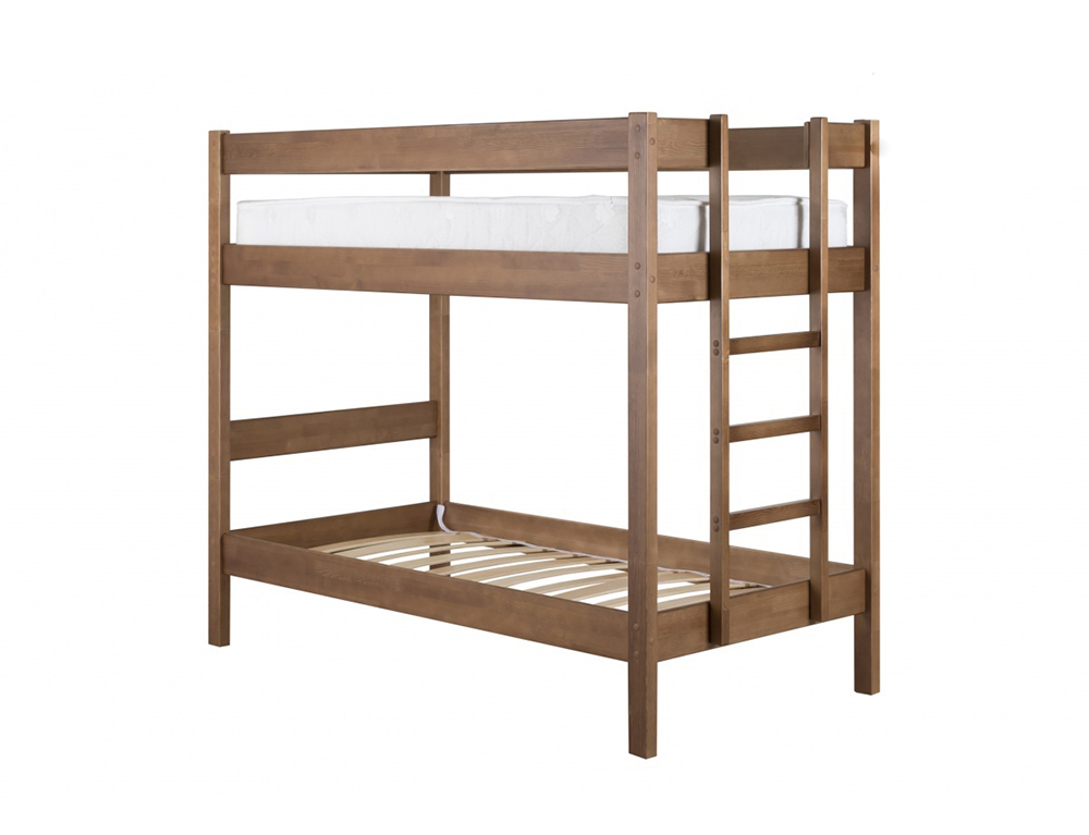 Детская кровать Дуэт 3 двуспальная кровать адела массив сосны антрацит 160х200 см