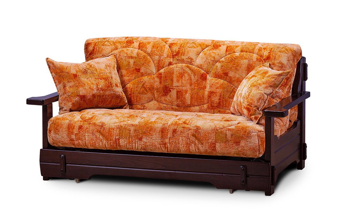 Диван аккордеон Япет с деревянными подлокотниками прямой диван диван уильям диван уильям люкс зеленый велюр 180х200 см независимый пружинный блок