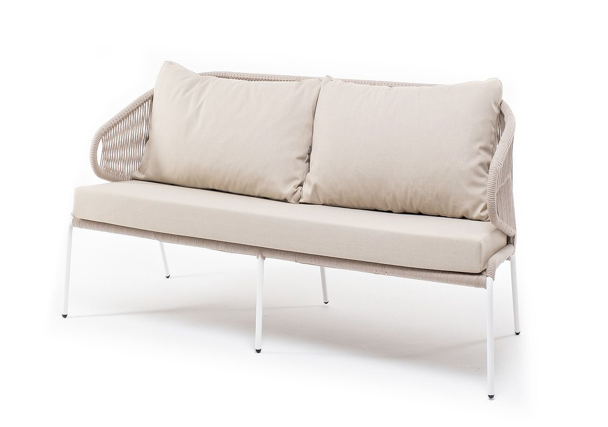 Двухместный диван из роупа Милан бежевый вешалка плечики для одежды 43 см пластик бежевый перламутр y3 712