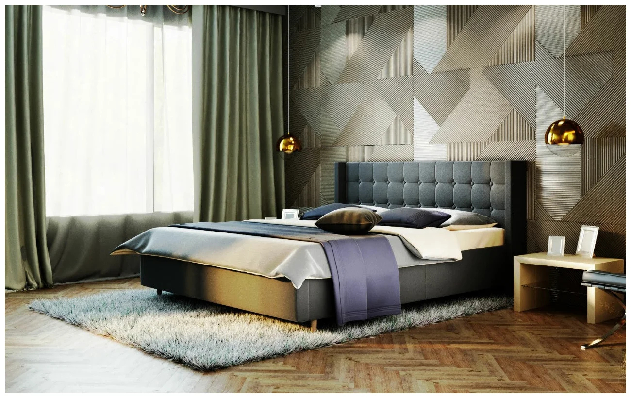 Интерьерная кровать Венетика 8-4 пуговицы деревянные 2 прокола d 12 мм 20 шт ореховый