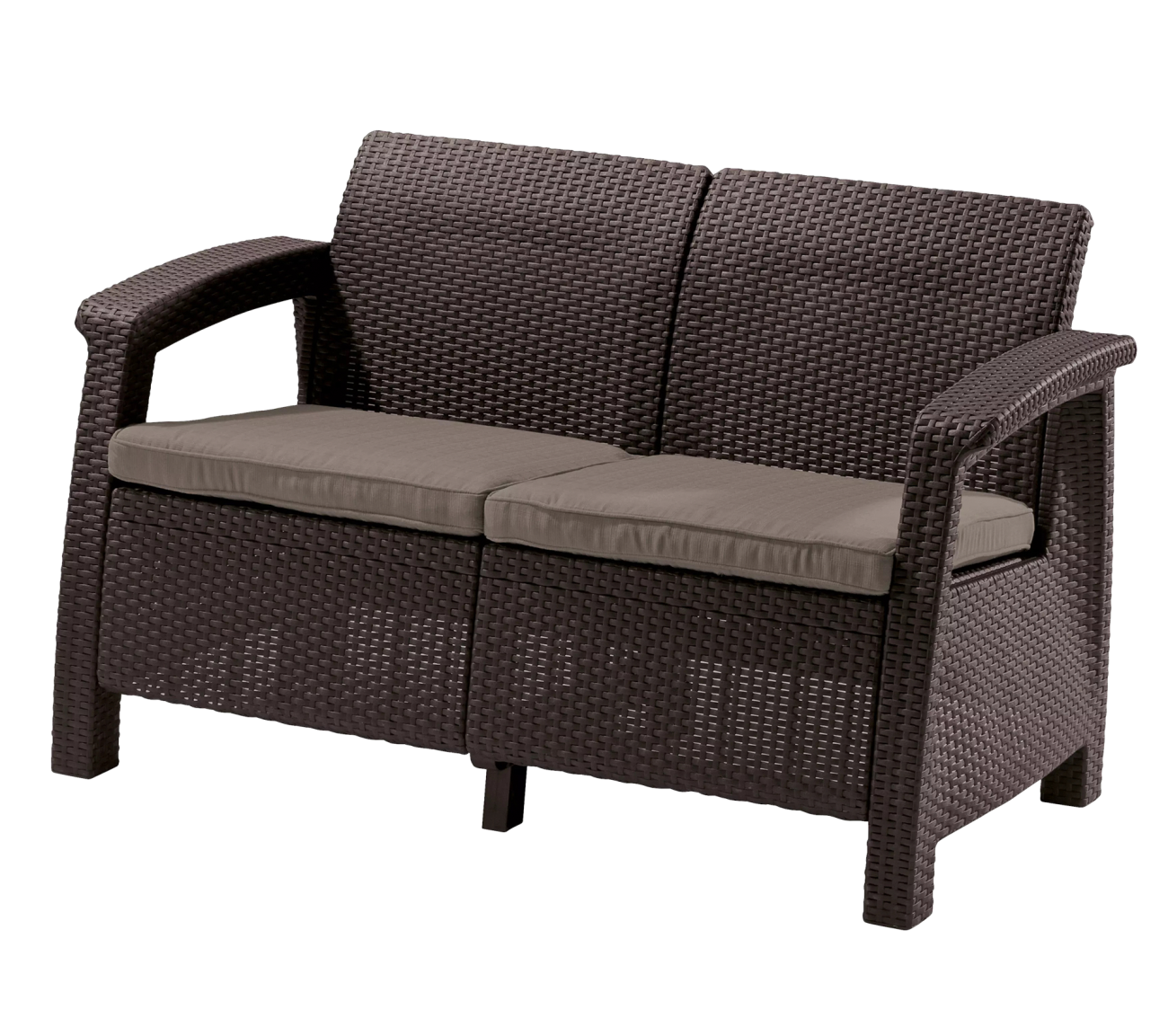 Двухместный диван CORFU LOVE SEAT brown