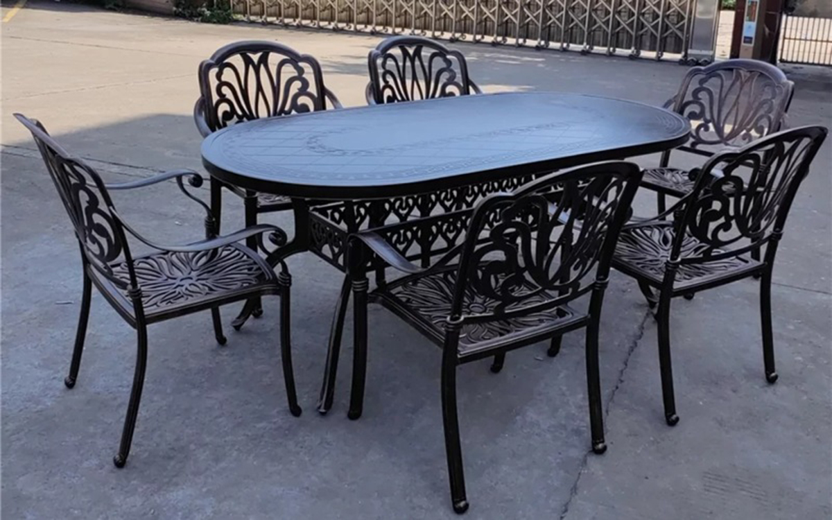 Комплект мебели Stockholm 6/02 из литого алюминия