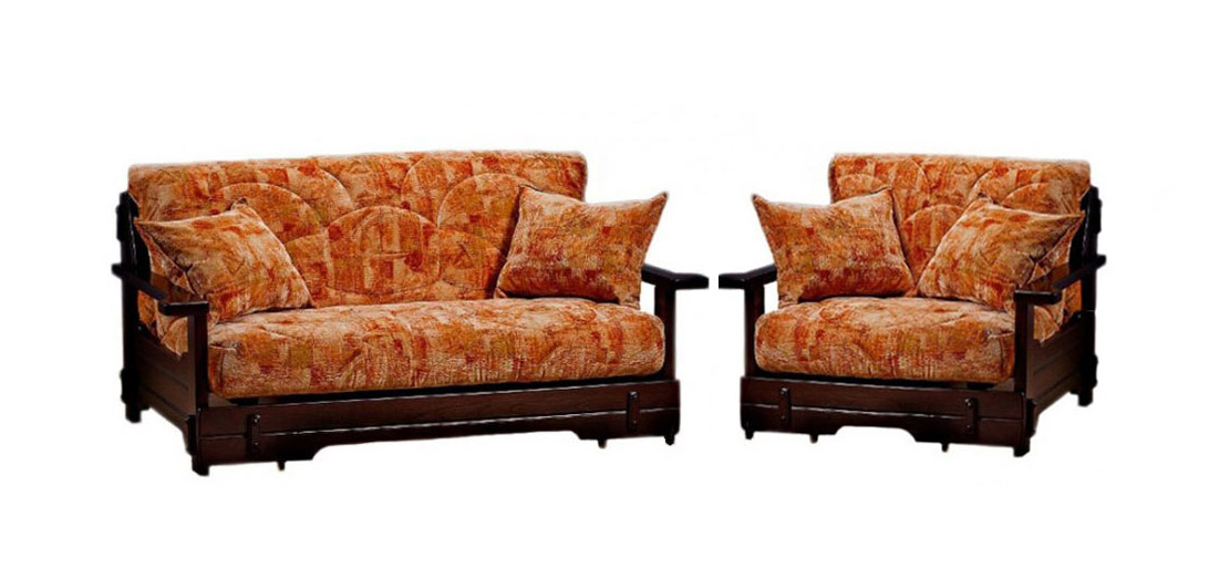 Комплект мягкой мебели Япет с деревянными подлокотниками шоколад темный бабаевский люкс 100 г