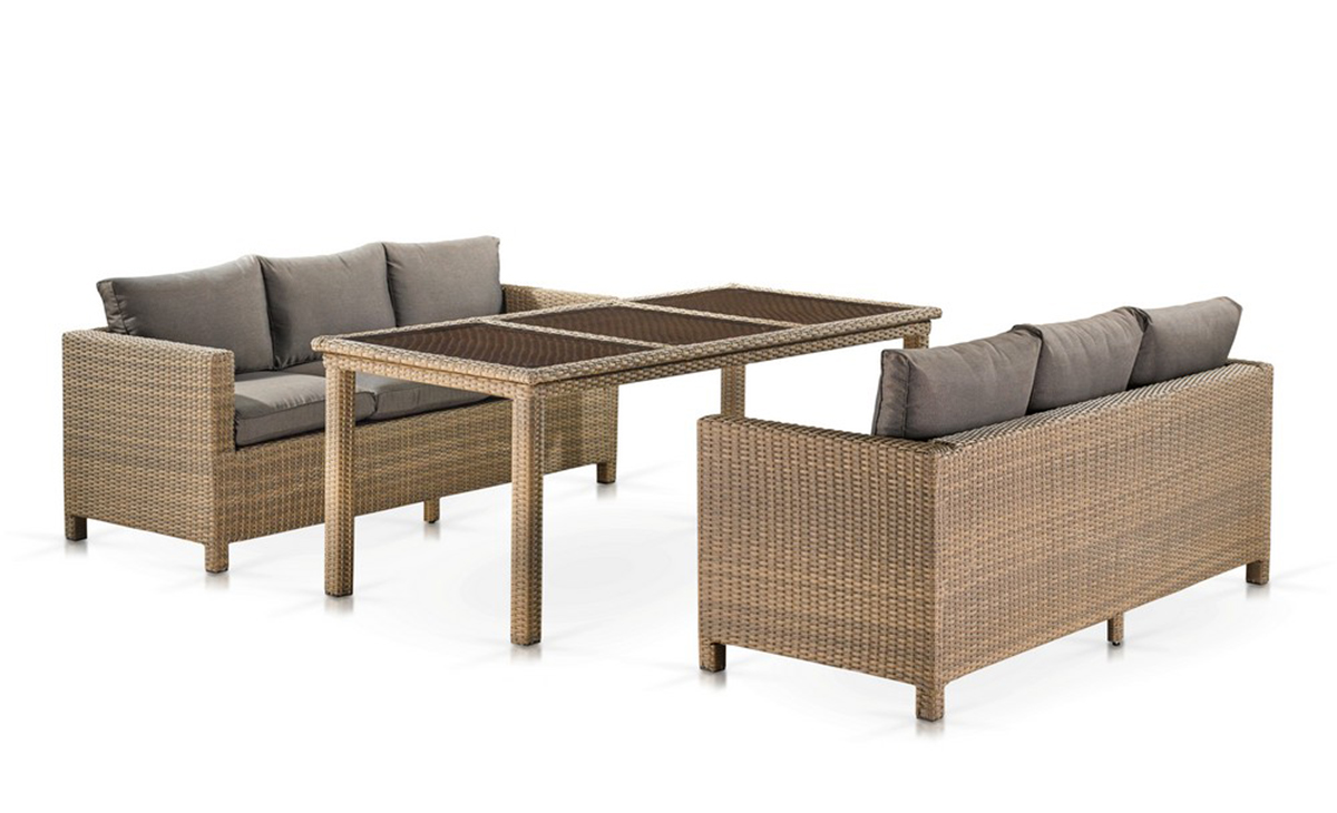 Комплект плетеной мебели T365/S65B-W65 Light Brown Афина комплект мебели zorro plus с прямоугольным столом