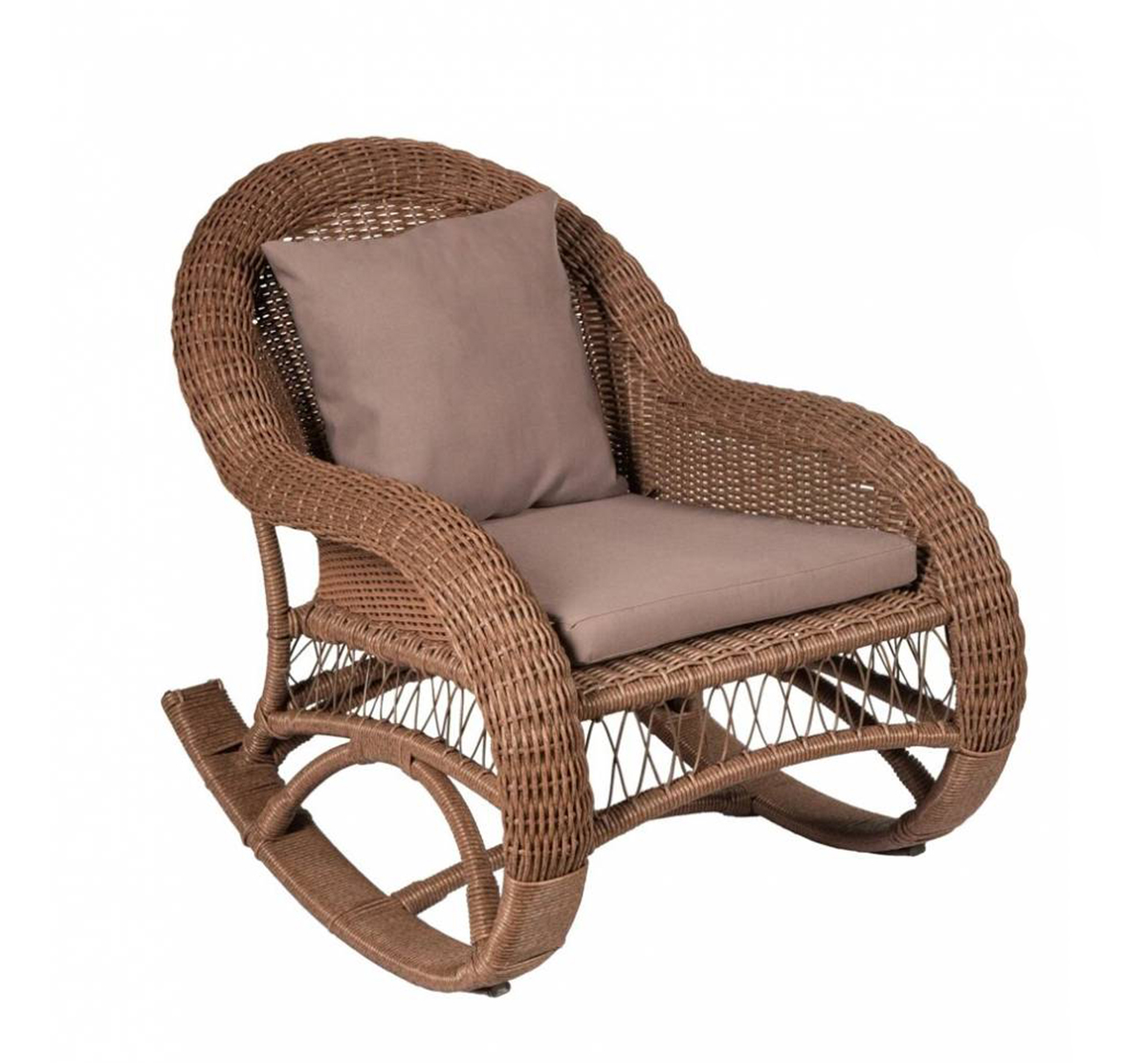 Кресло-качалка CHELSEA коричневое