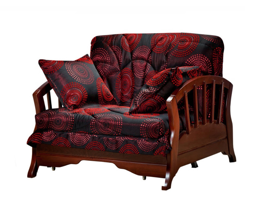 Кресло-кровать Канопус с деревянными подлокотниками
