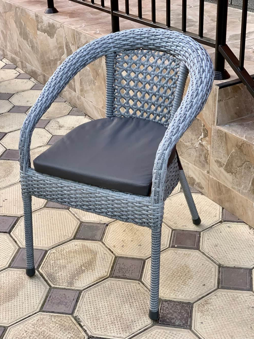 Кресло AIKO DECO серый нить силиконовая резинка плоская 1мм l 50м