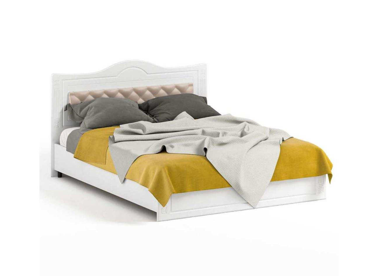 Кровать Афина АФ-9 с мягким изголовьем комплект плетеной мебели yr825b beige grey афина