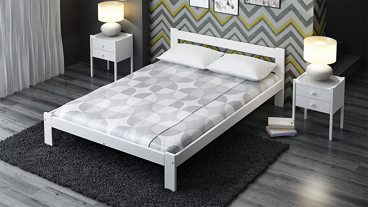 Кровать Агиос кровать соня вариант 4 с защитой по центру выкатные ящики приобретаются отдельно лаванда