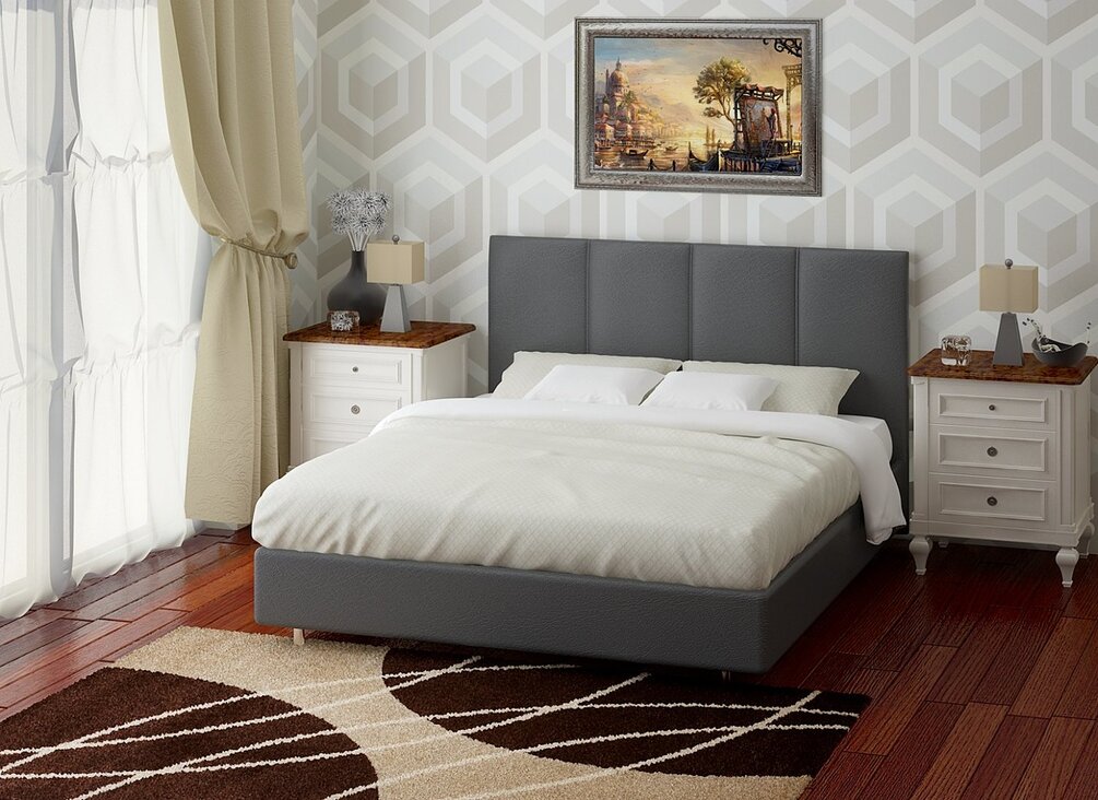 Интерьерная кровать Ризам пуговицы деревянные 4 прокола d 15 мм 20 шт бренди