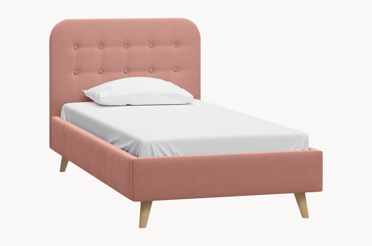 Интерьерная кровать Велди пуговицы деревянные 4 прокола d 20 мм 20 шт цвет бренди