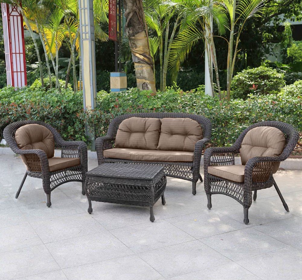 Комплект мебели из искусственного ротанга LV520BB Brown/Beige стул tc maf brown 46х52х96 см