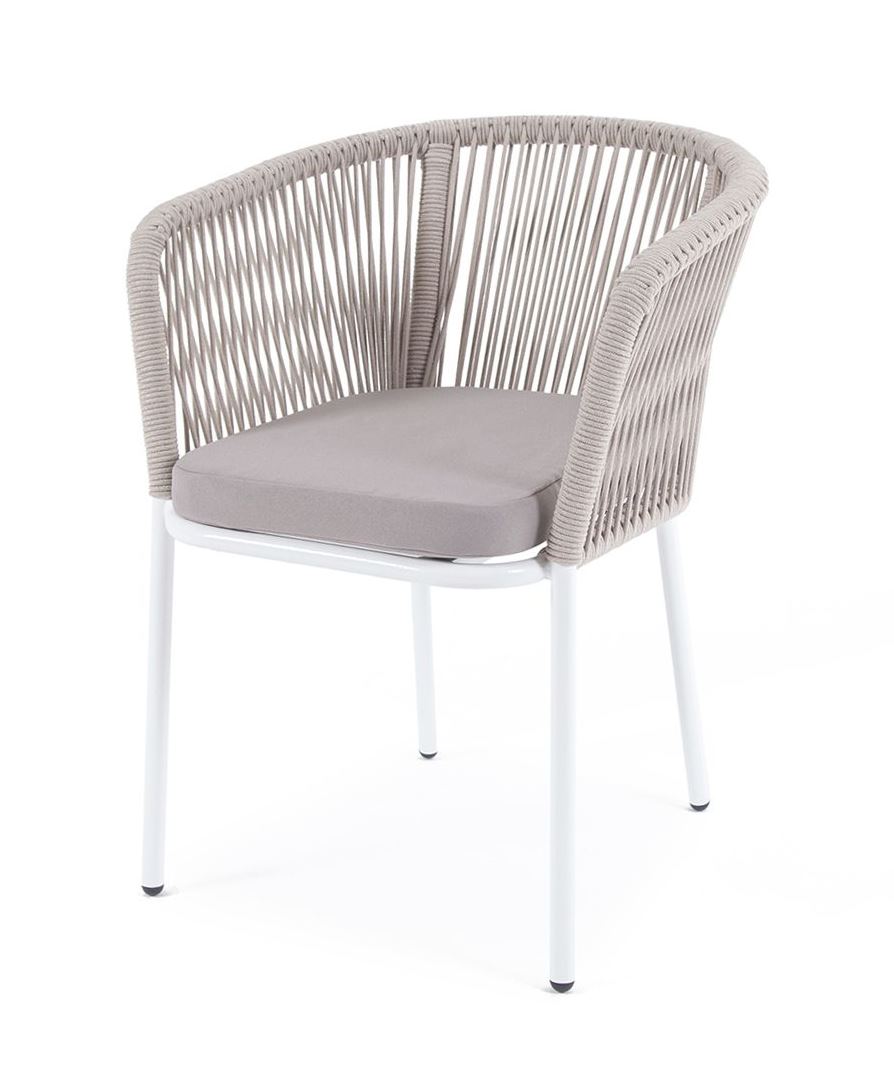 Плетеный стул из роупа Марсель бежевый ковер интерьерный 0 6х1 1 м silvano шегги прямоугольный светло бежевый psr 10026