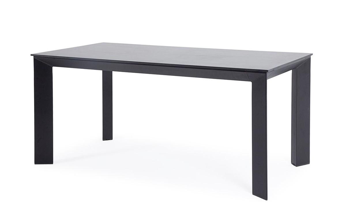 Обеденный стол из HPL 160 Венето серый гранит кресло бюрократ ch 1300n black чёрный