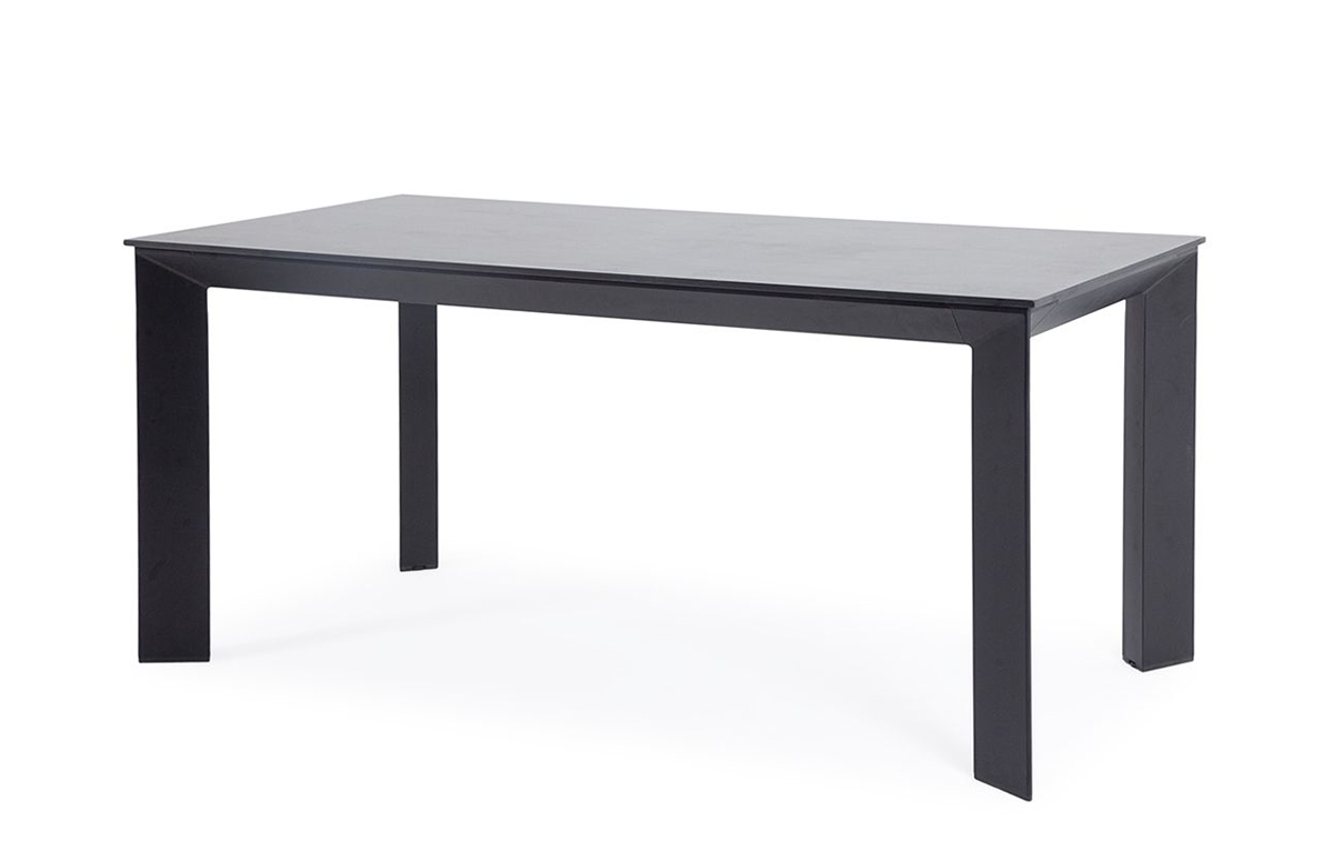 Обеденный стол из HPL 240 Венето серый гранит кресло бюрократ ch 1300n black чёрный