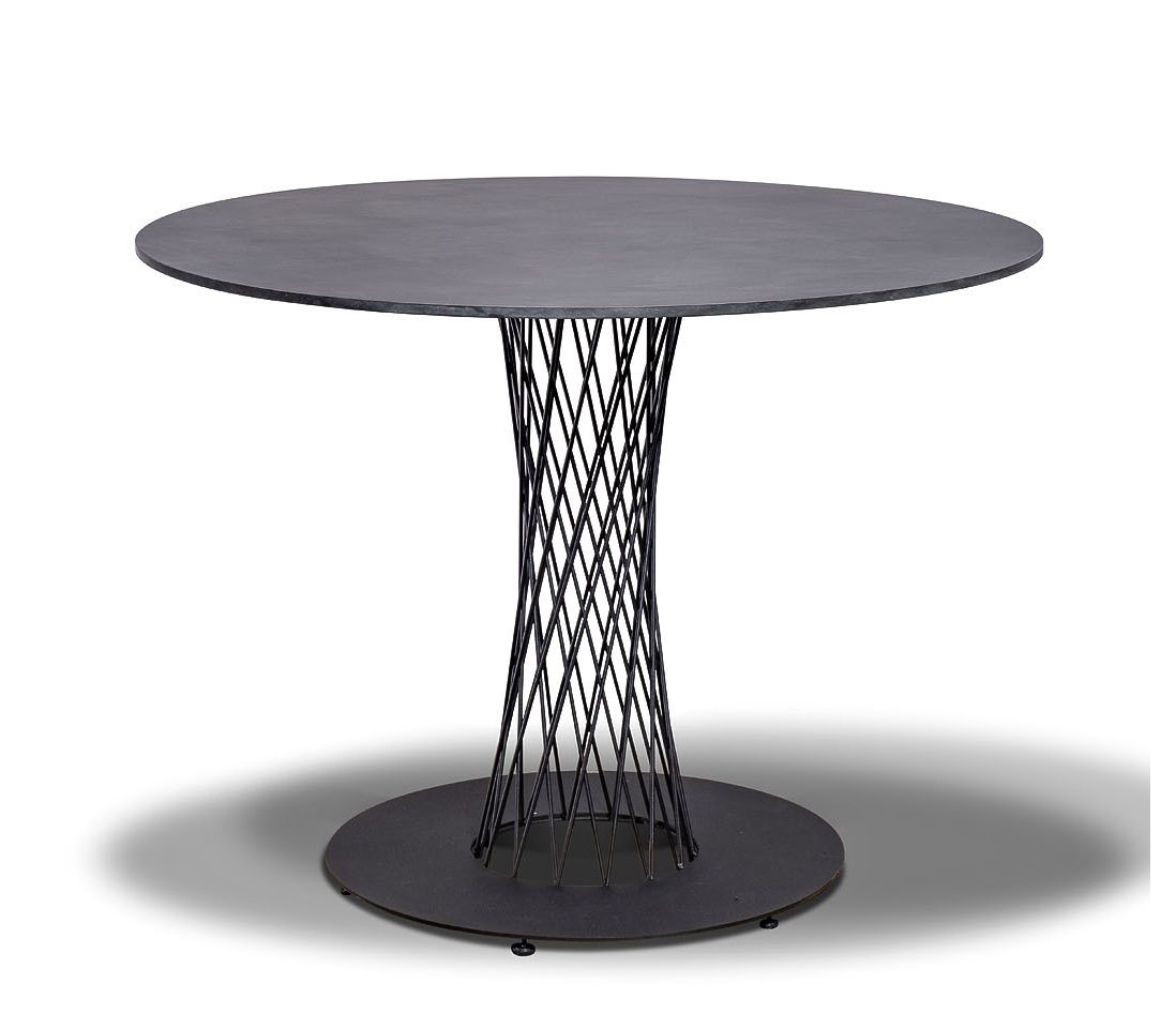 Обеденный стол из HPL Диего 100 серый гранит обеденный стол из hpl диего 120 серый гранит