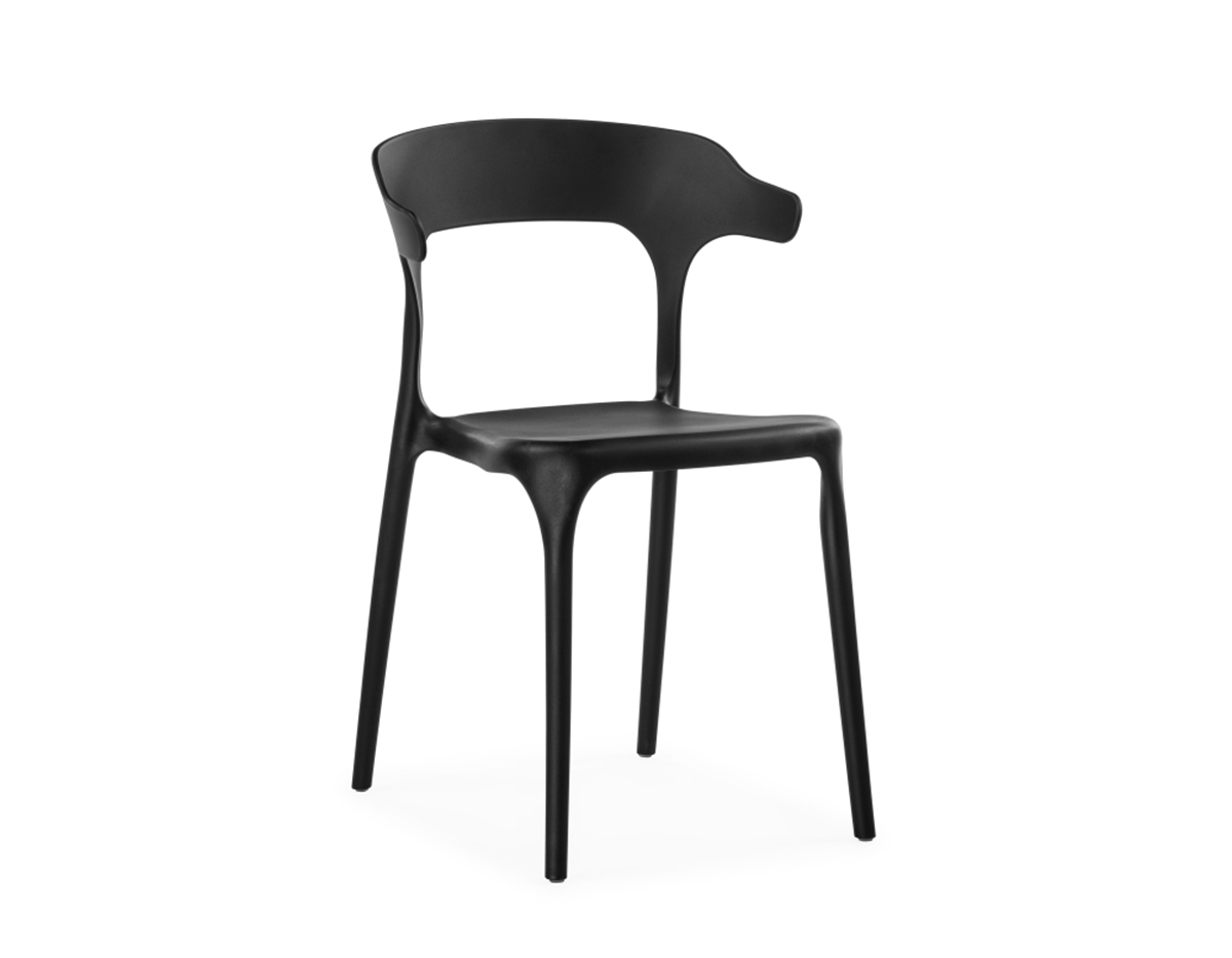 Пластиковый стул Vite black пластиковый табурет woodville