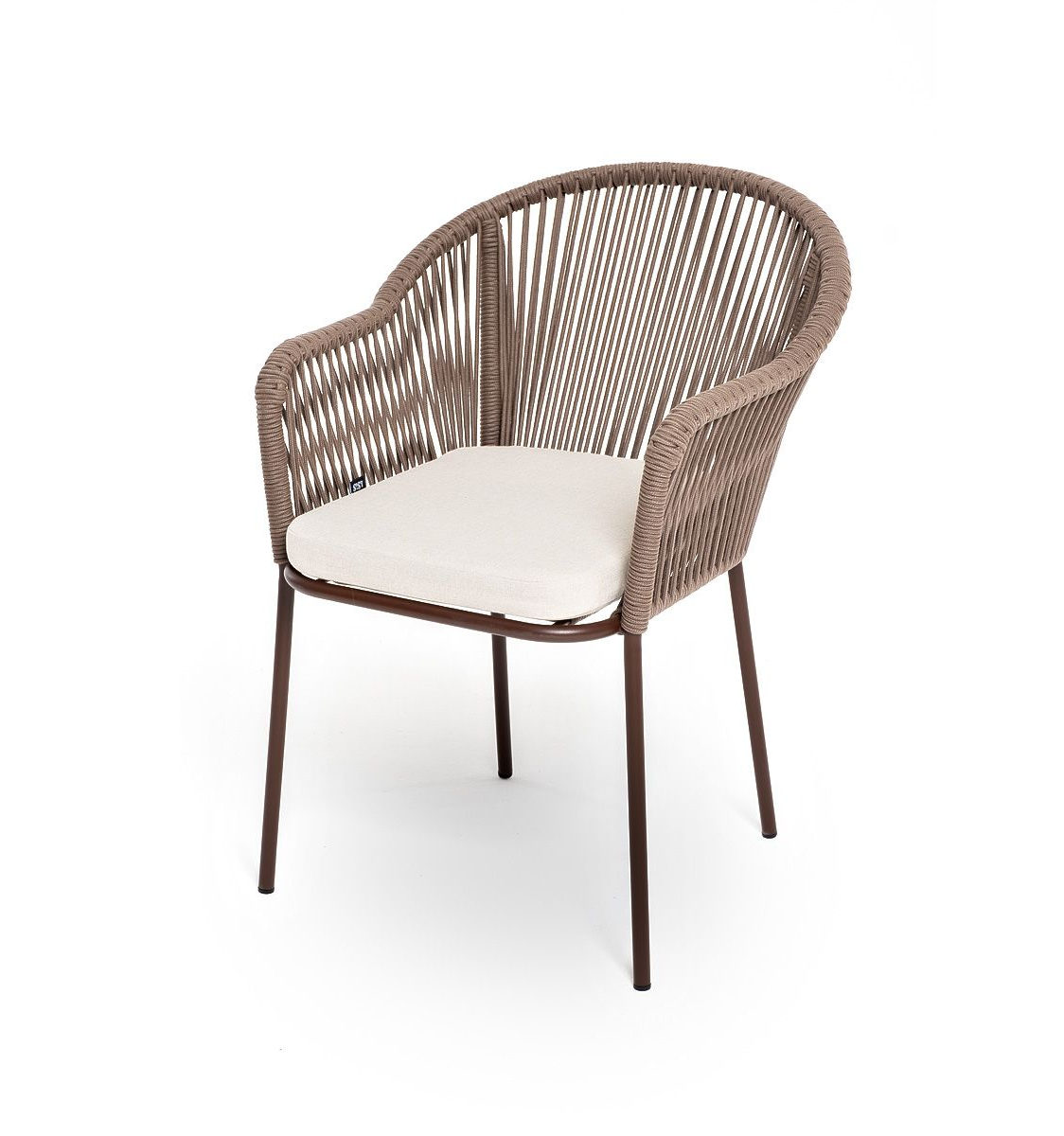 Плетеный стул из роупа Лион Brown подвесная люстра crystal lux alegria sp8 silver brown