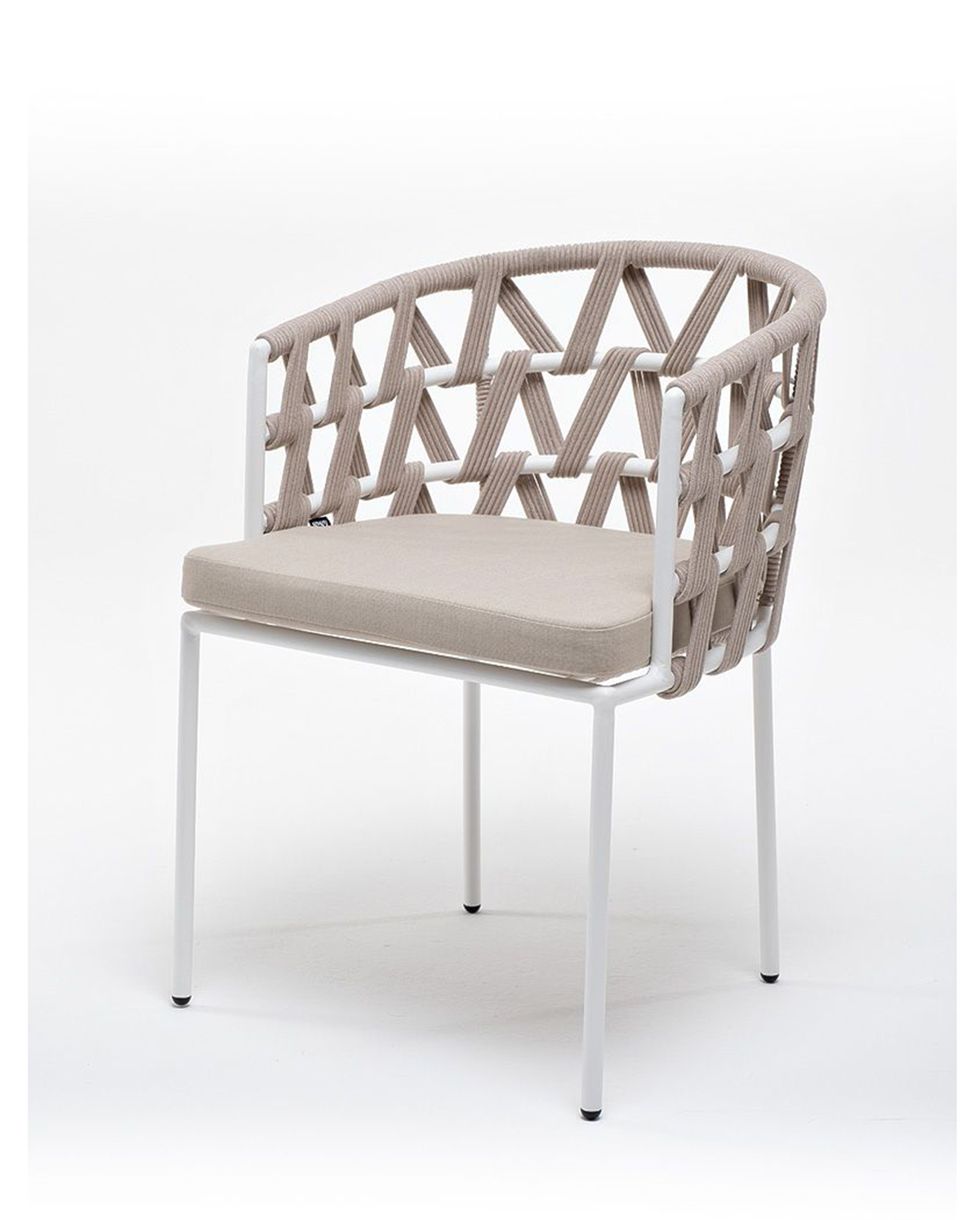 Плетеный стул из роупа Диего бежевый мозаика kerlife calacatta gold бежевый 30x30 см