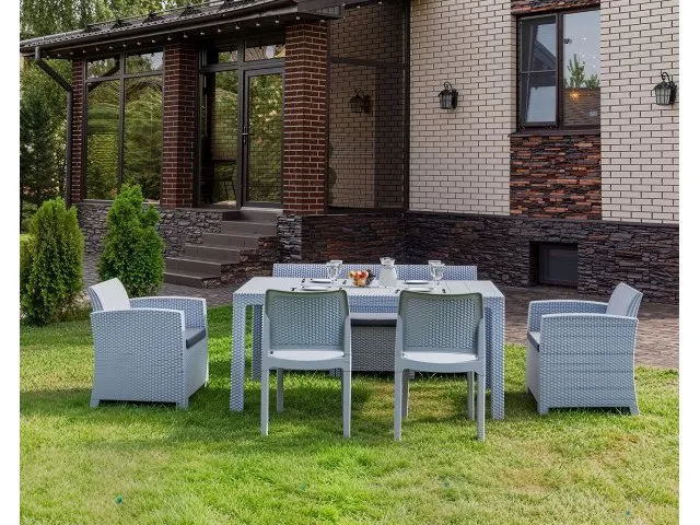 Обеденный комплект LANA DINING M светло-серый