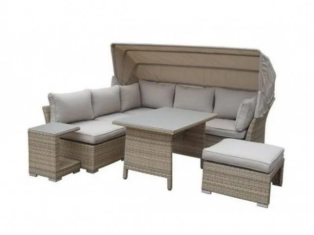 Комплект плетеной мебели с диваном AFM-320-T320 Beige