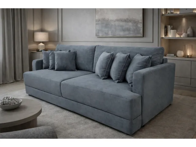 Диван еврокнижка Сиена с 5 декоративными подушками, Vivaldi 08