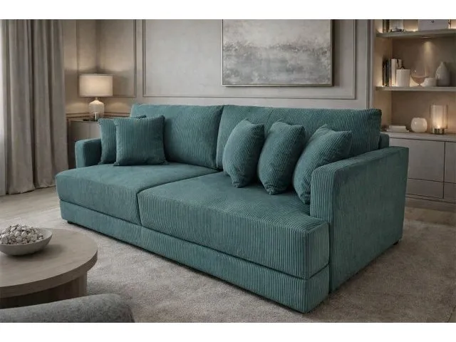 Диван еврокнижка Сиена с 5 декоративными подушками, Cilium Forest