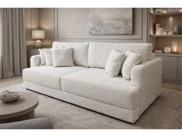 Диван еврокнижка Сиена с 5 декоративными подушками, Кемл 02