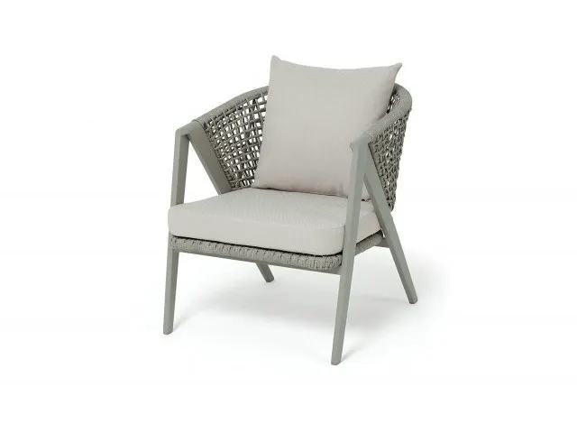 Кресло из искусственного ротанга Амстердам, серое