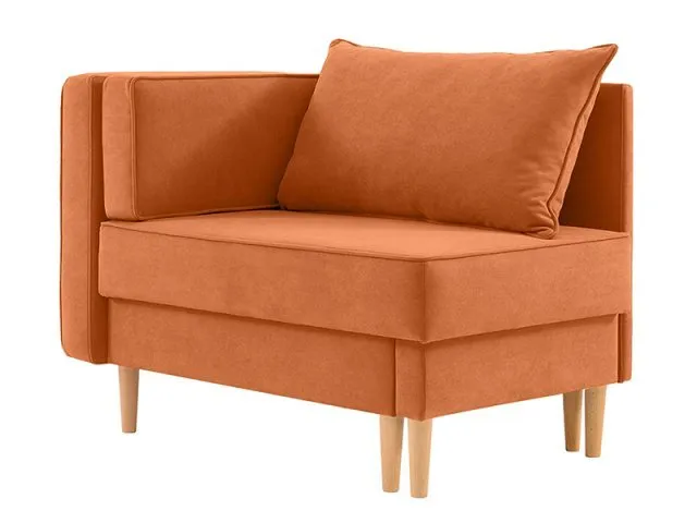 Кушетка-диван Джойс, велюр оранжевый Мелисса 12