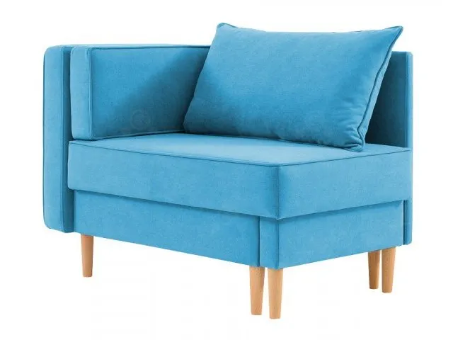 Кухонный диван Джойс, велюр бирюзовый Вивальди 30