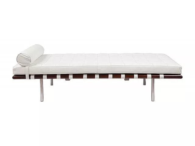 DG-HOME Кушетка Barcelona Couch Белая Кожа Класса Премиум