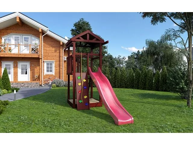 Детский игровой комплекс Панда Фани Tower со скалодромом