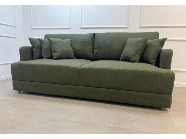 Диван еврокнижка Сиена с 5 декоративными подушками, Кемл 30