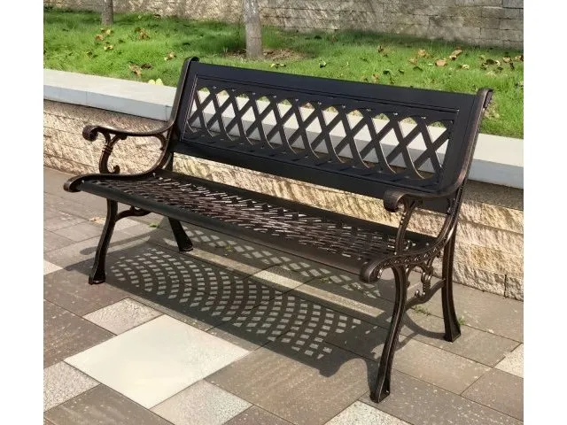 Скамья из литого алюминия Turin
