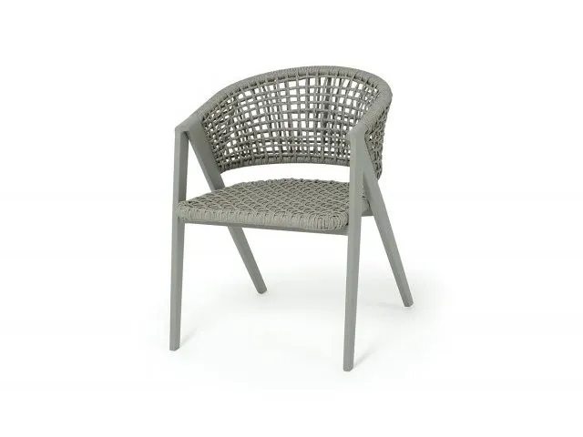 Стул Амстердам из роупа, серый