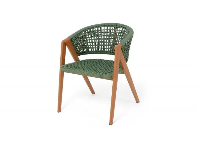 Стул Амстердам из роупа, зеленый