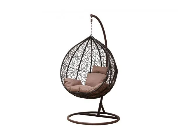 Большое подвесное кресло Gusto brown